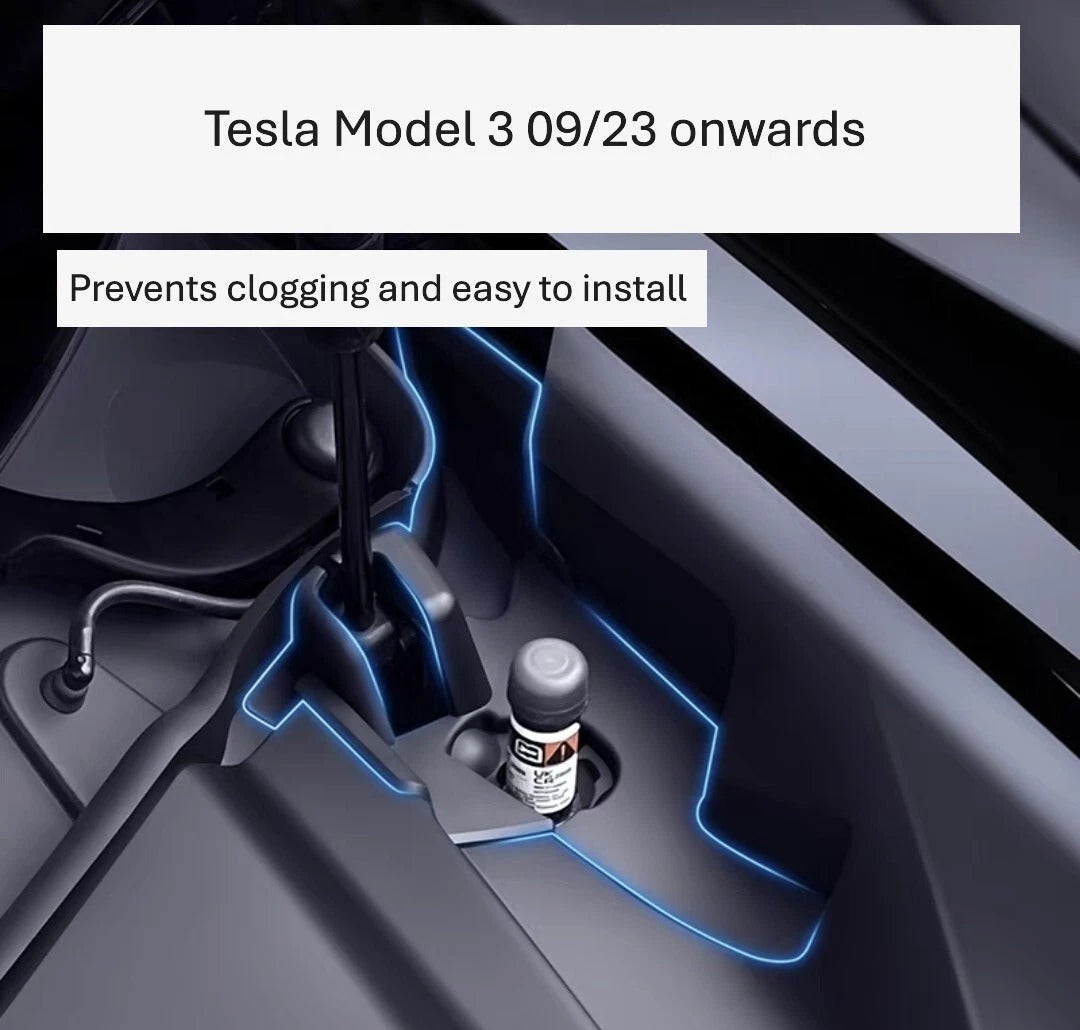 Tesla Model 3 Sep/23 onwards Front Bonnet Anti-Clog Cover 2pcs