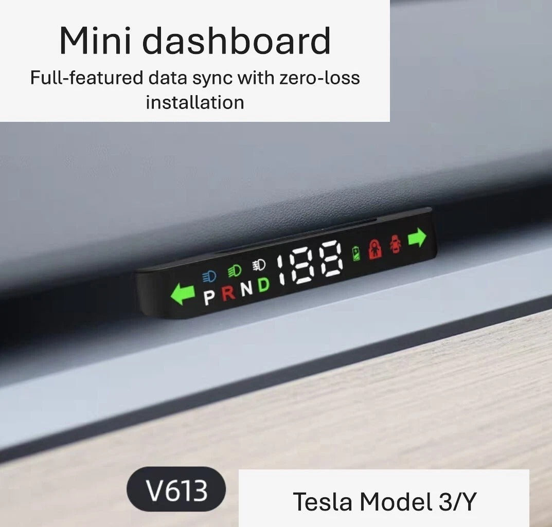 Tesla Model 3/Y Head-Up Mini Dashboard Display