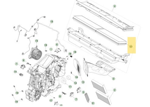 Tesla Model Y 20- HEPA AND CARBON Cabin Air Filter Kit 1658376-00-A 1658375-00-A