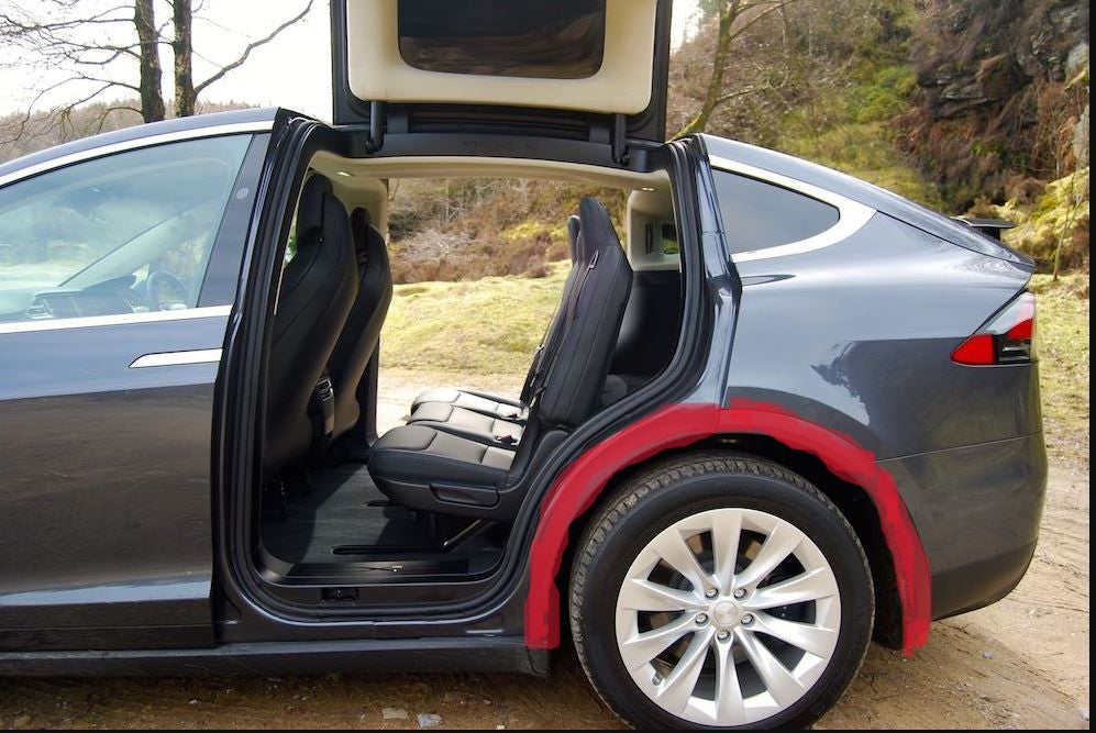 Tesla Model X 2016 onwards Rear Left wheel arch trim 1035290-00-G