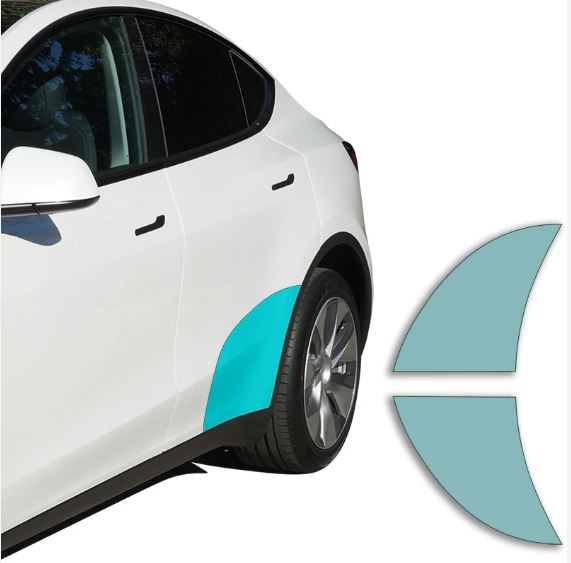 Tesla Model Y 20-25 Rear Door Clear Stonechip Protection Films